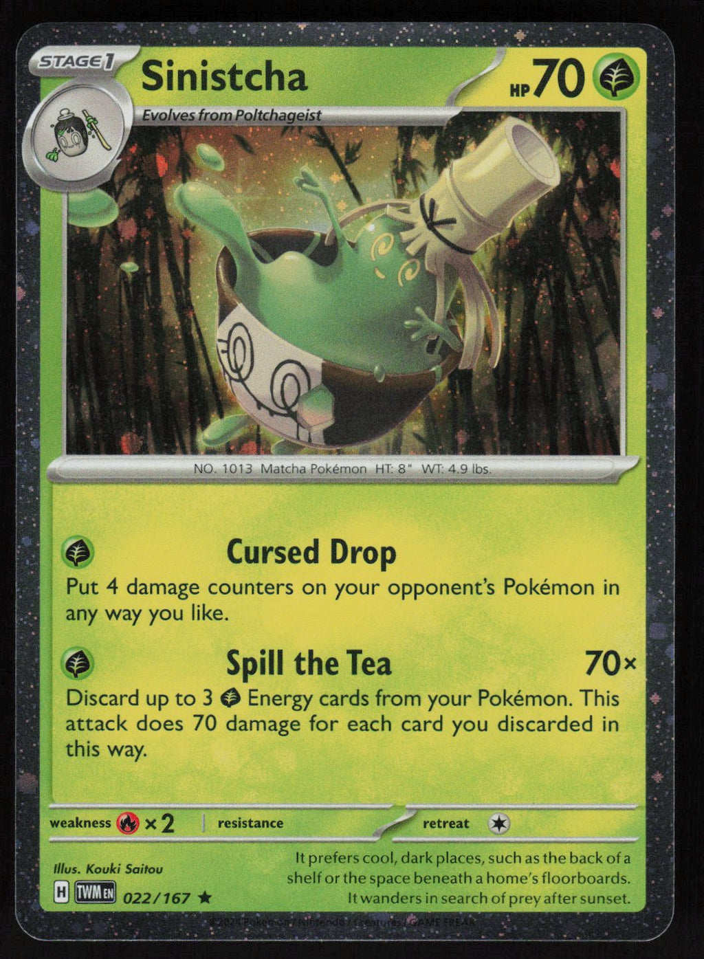 Sinistcha - 022/167 (Cosmos Holo)