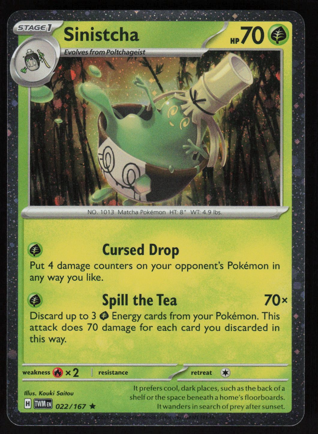 Sinistcha - 022/167 (Cosmos Holo)