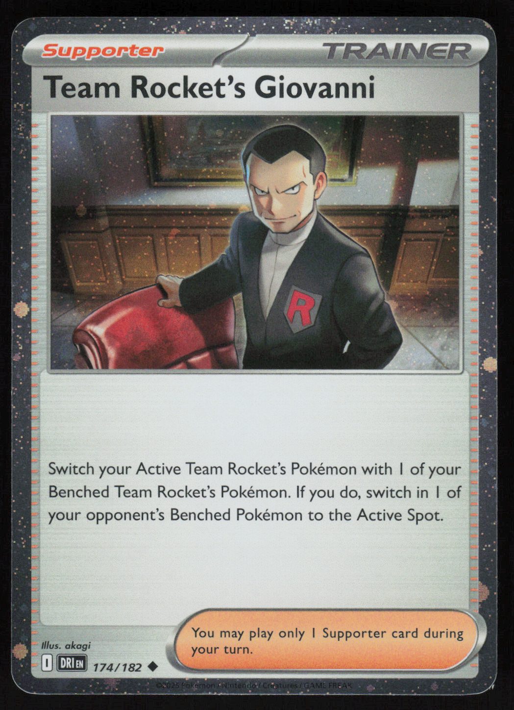 Team Rocket's Giovanni (Cosmos Holo) Uncommon Miscellaneous Cards & Products 174/182