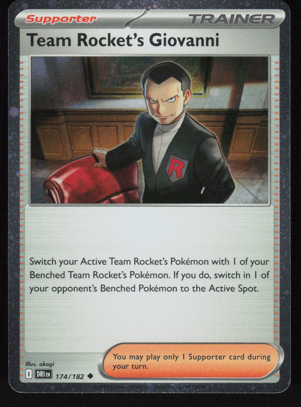 Team Rocket's Giovanni (Cosmos Holo) Uncommon Miscellaneous Cards & Products 174/182