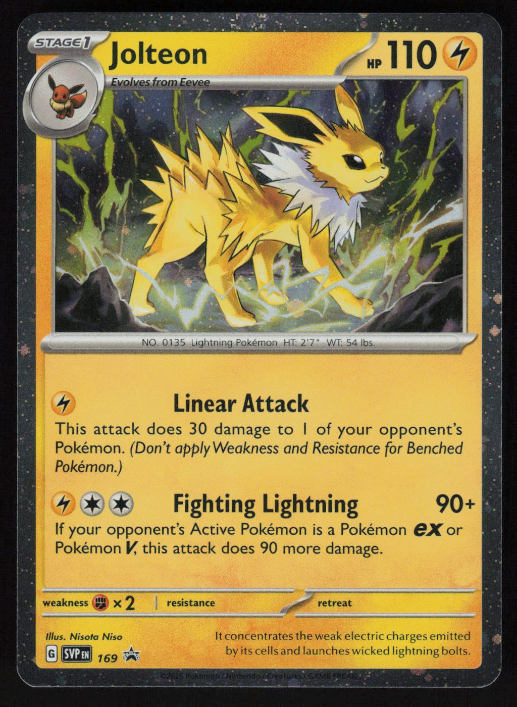 Jolteon - 169 (Cosmos Holo) Rare SV: Scarlet & Violet Promo Cards 169
