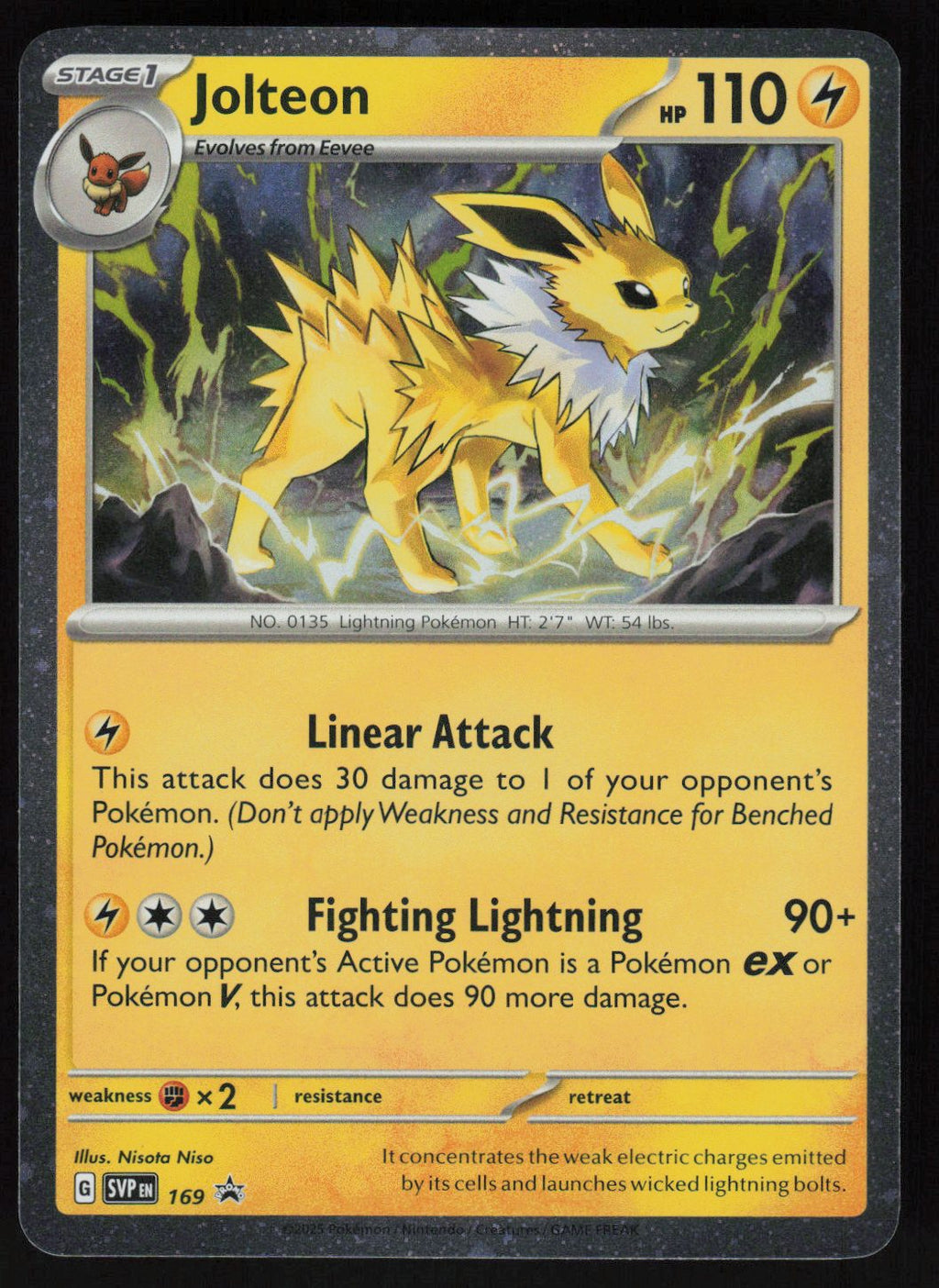 Jolteon - 169 (Cosmos Holo) Rare SV: Scarlet & Violet Promo Cards 169