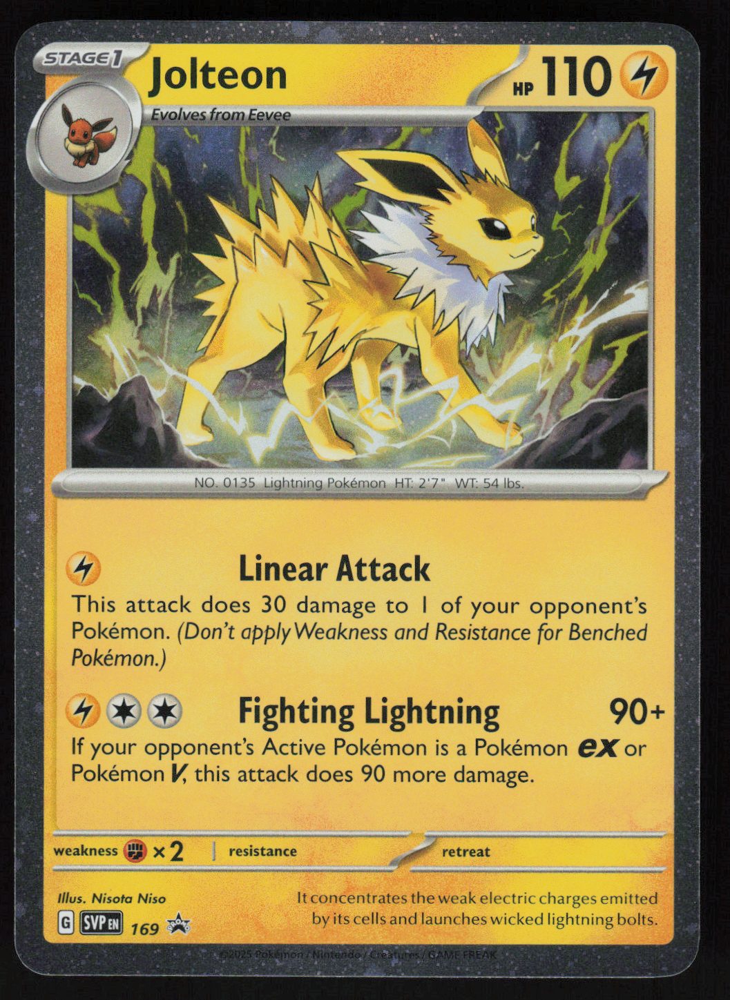 Jolteon - 169 (Cosmos Holo) Rare SV: Scarlet & Violet Promo Cards 169