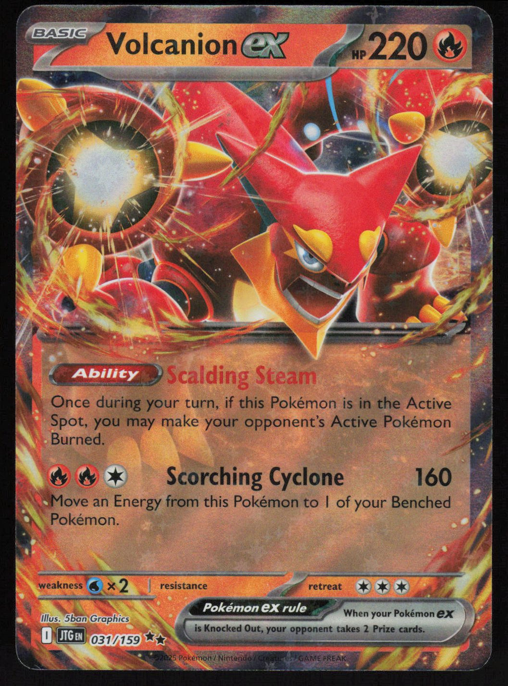 Volcanion ex - 031/159 Double Rare SV09: Journey Together 031/159
