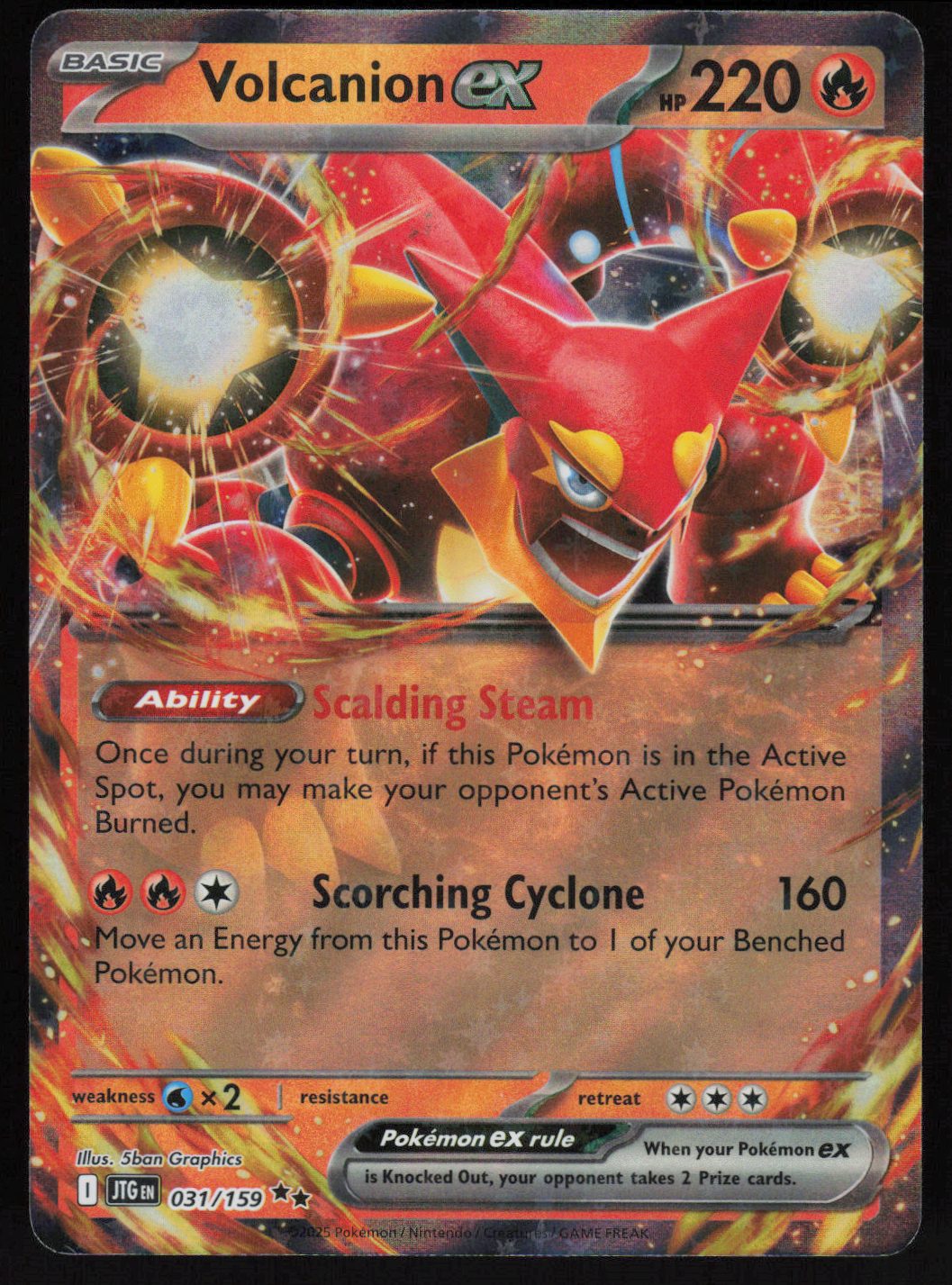 Volcanion ex - 031/159 Double Rare SV09: Journey Together 031/159