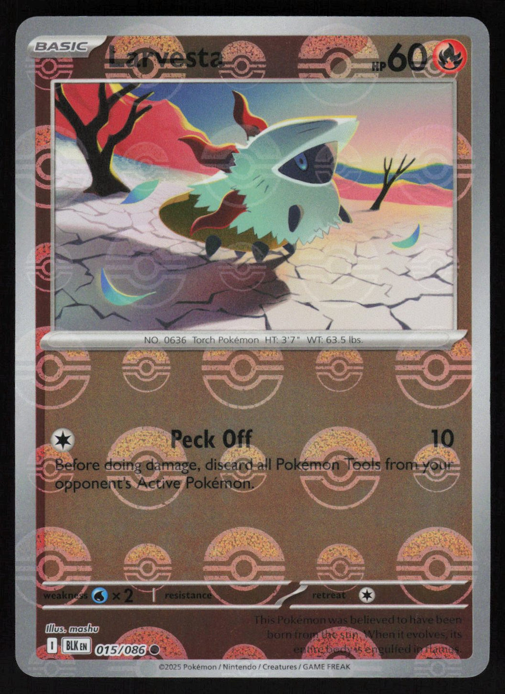 Larvesta (Poke Ball Pattern)
