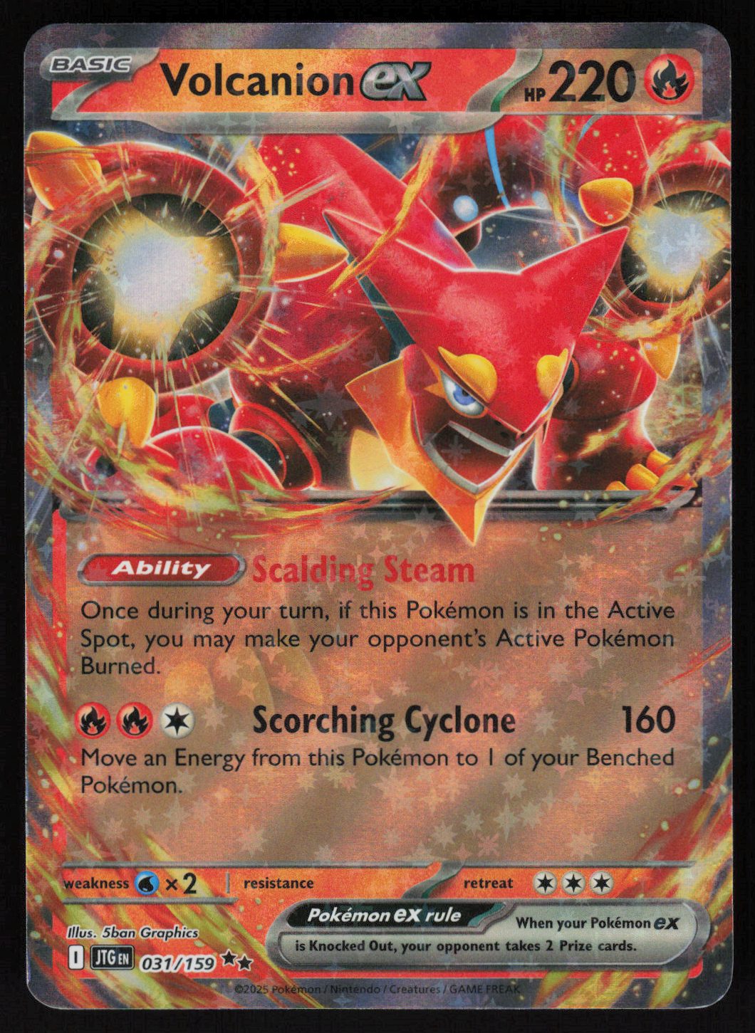 Volcanion ex - 031/159 Double Rare SV09: Journey Together 031/159