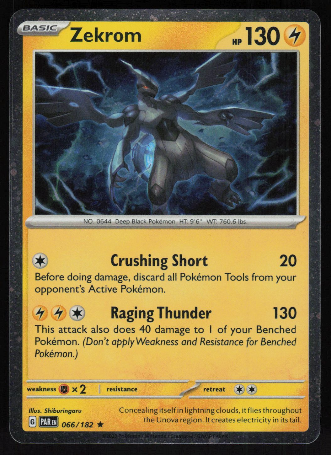 Zekrom - 066/182 (Cosmos Holo)