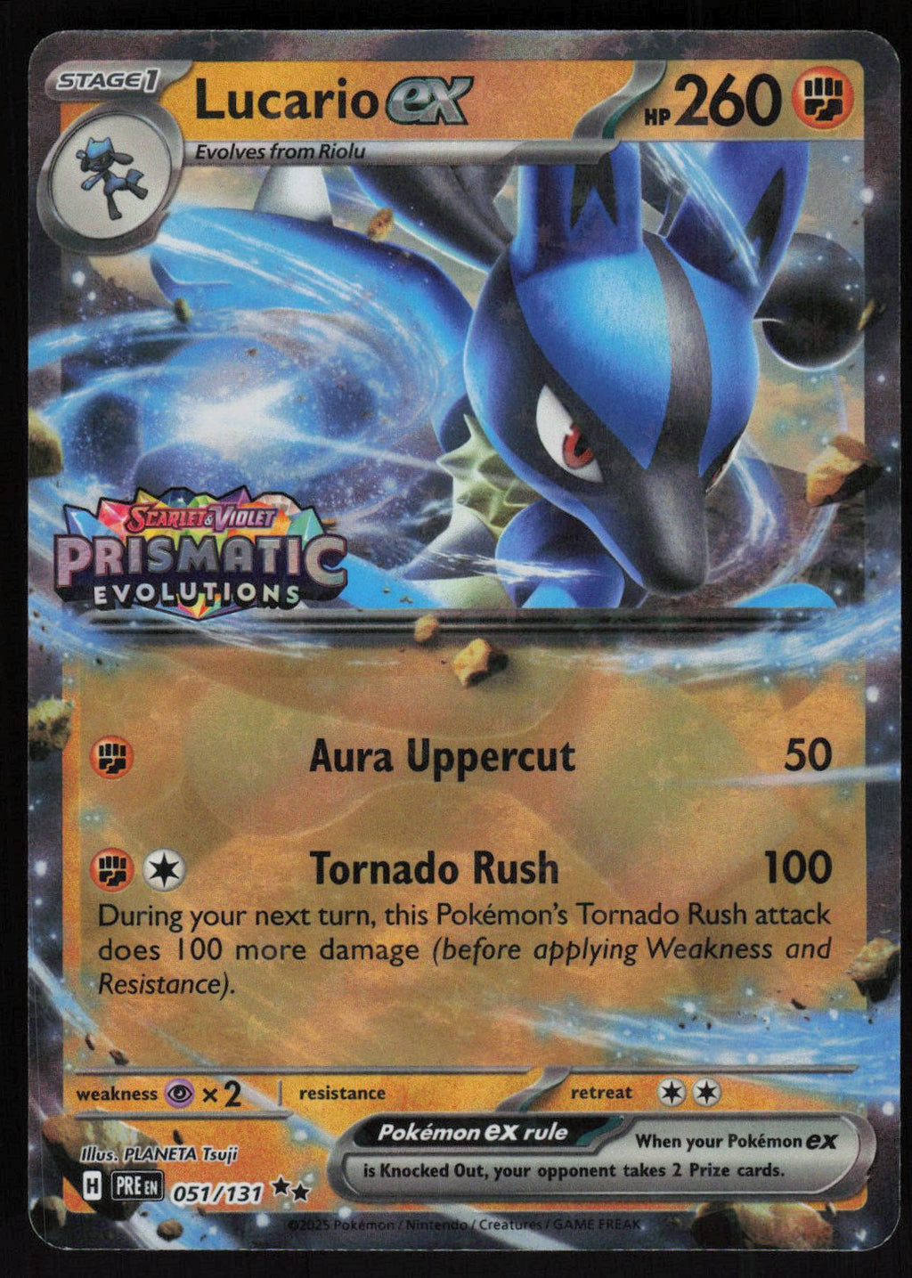 Lucario ex (Prismatic Evolutions Stamp) Double Rare Miscellaneous Cards & Products 051/131