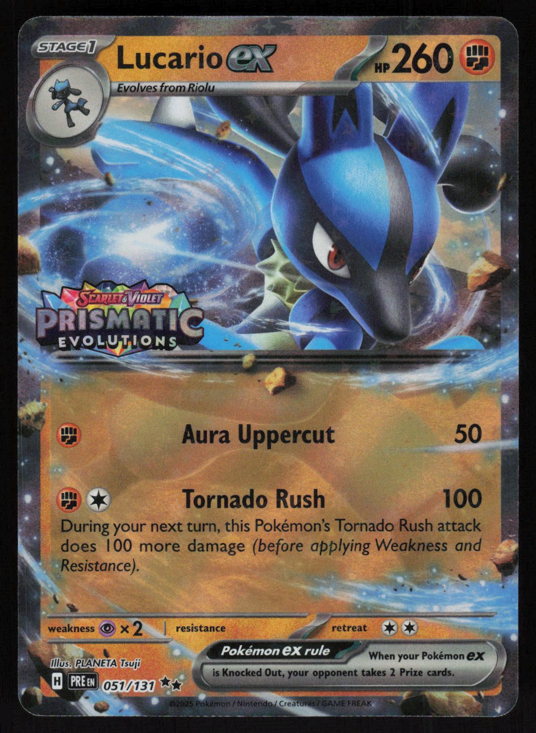 Lucario ex (Prismatic Evolutions Stamp) Double Rare Miscellaneous Cards & Products 051/131