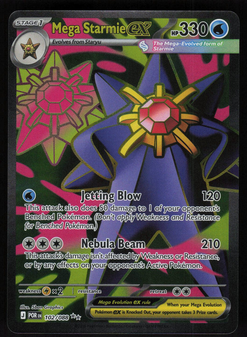 Mega Starmie ex - 102/088