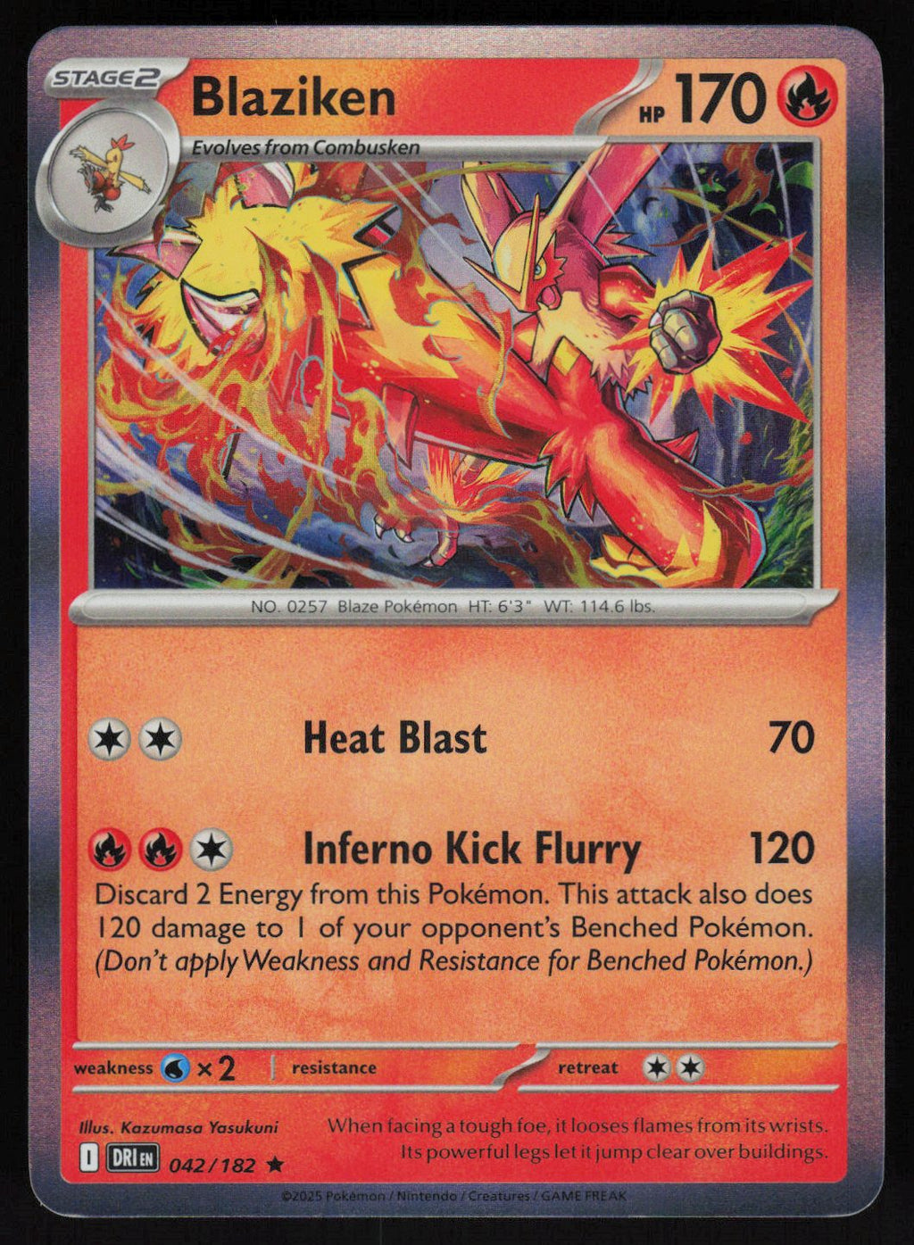 Blaziken - 042/182 Rare SV10: Destined Rivals 042/182