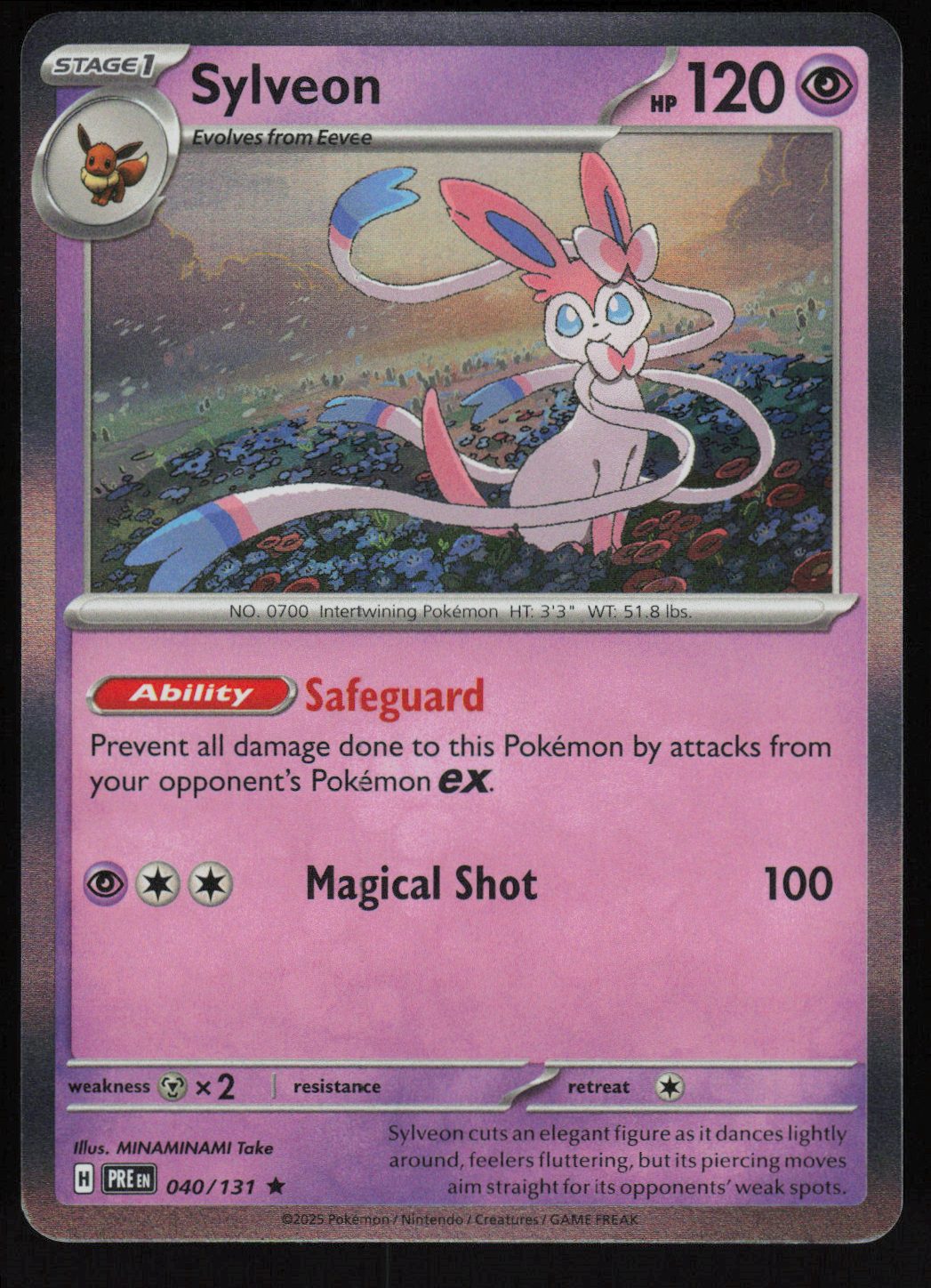 Sylveon Rare SV: Prismatic Evolutions 040/131
