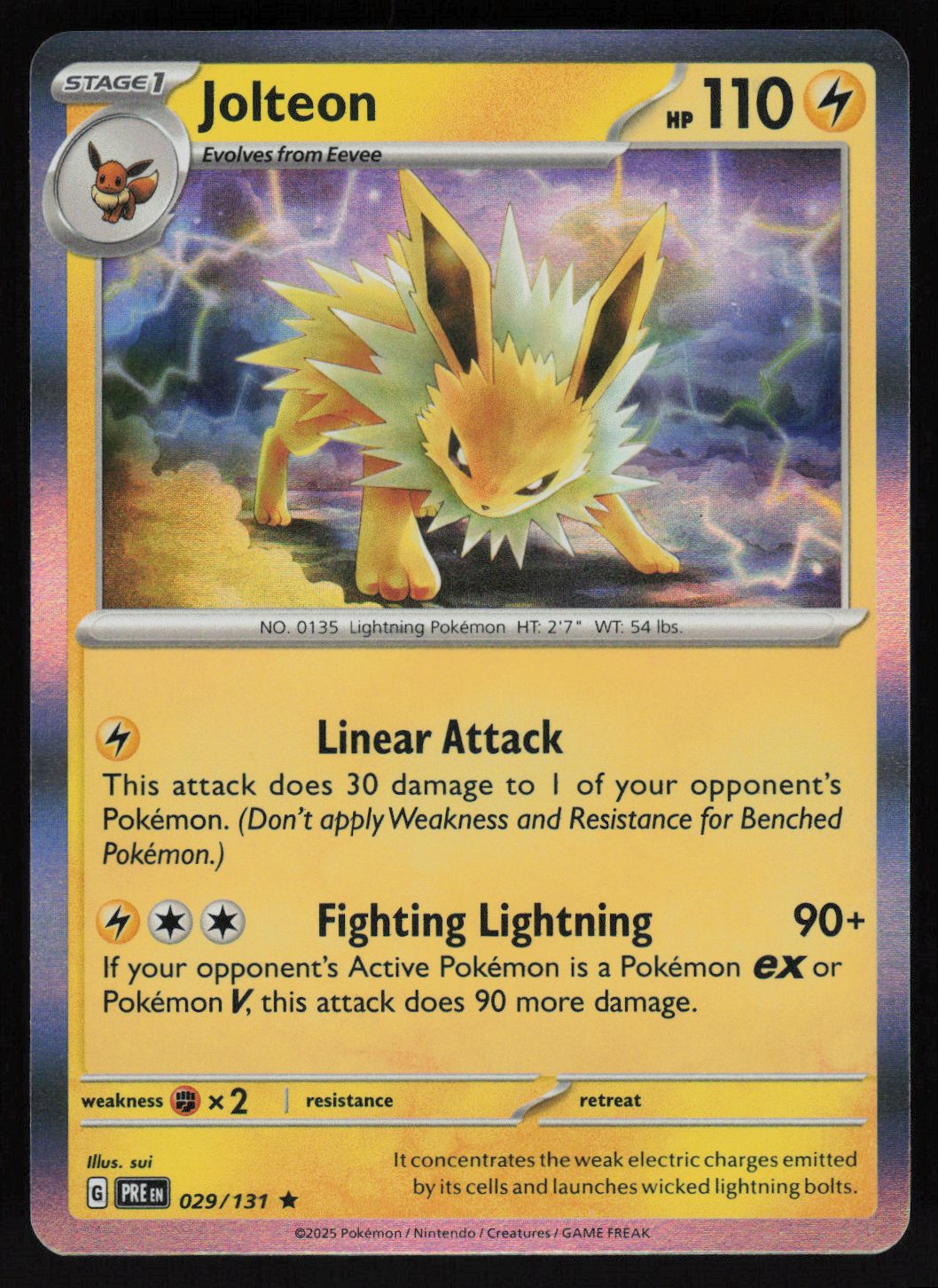 Jolteon Rare SV: Prismatic Evolutions 029/131