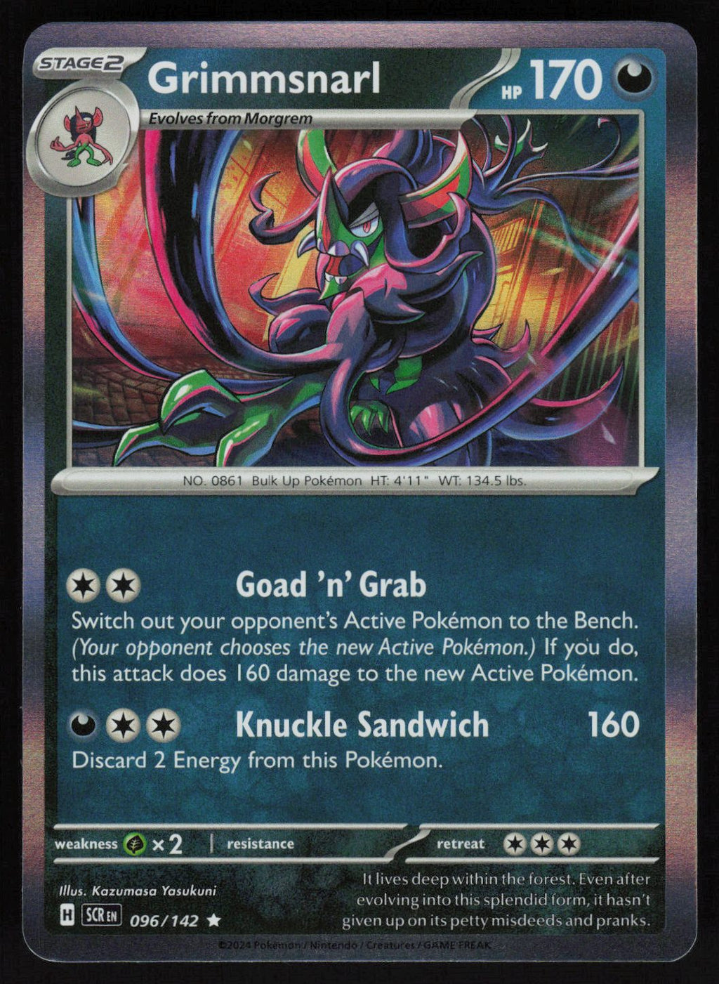 Grimmsnarl Rare SV07: Stellar Crown 096/142