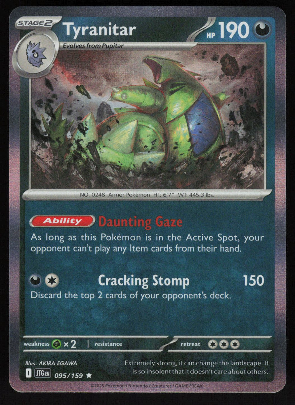 Tyranitar Rare SV09: Journey Together 095/159