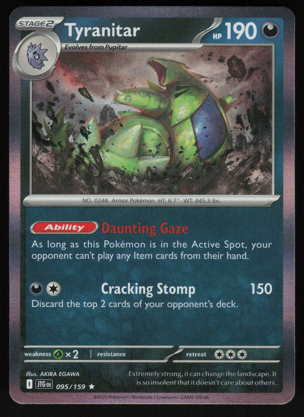 Tyranitar Rare SV09: Journey Together 095/159