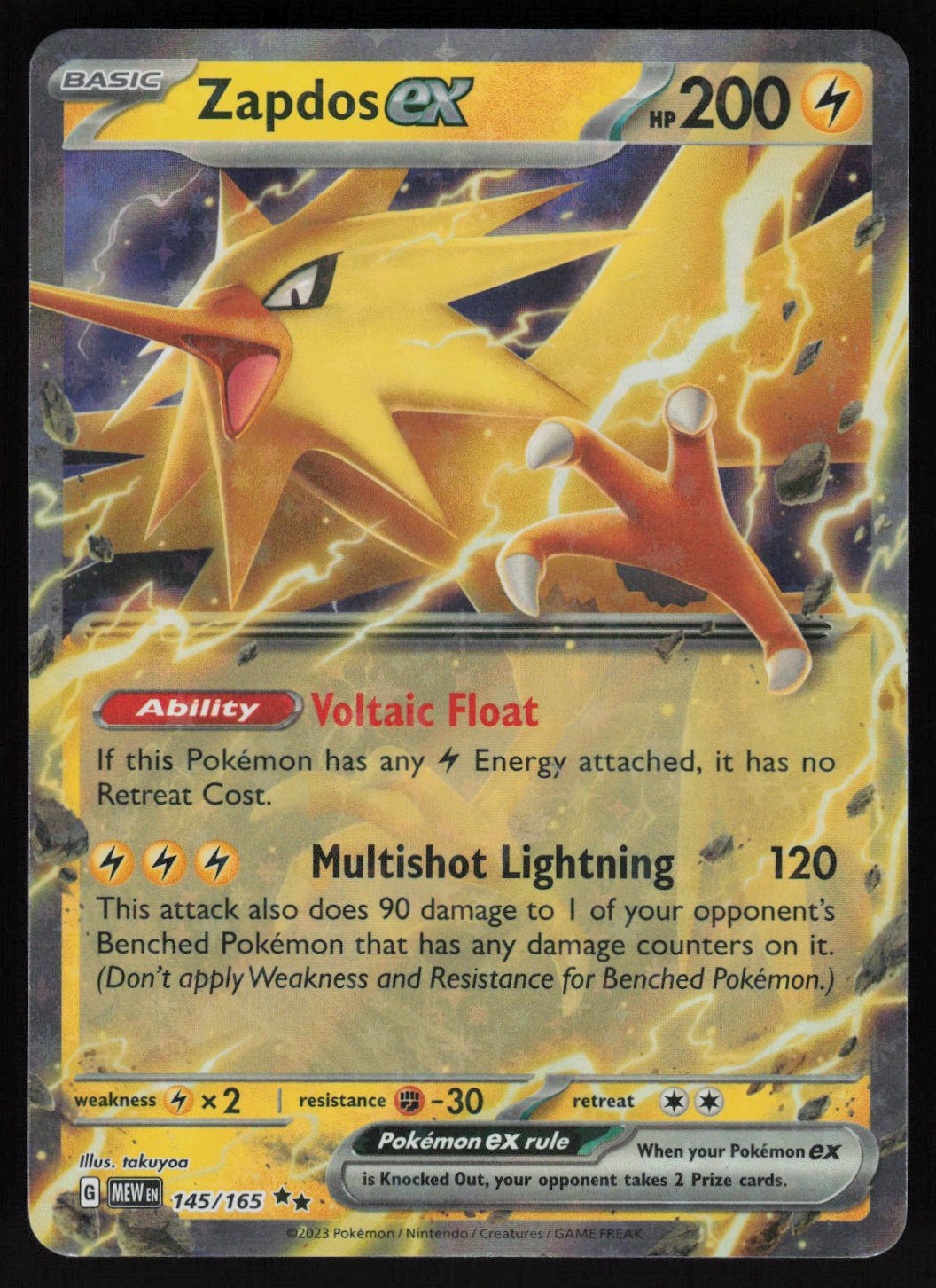 Zapdos ex - 145/165