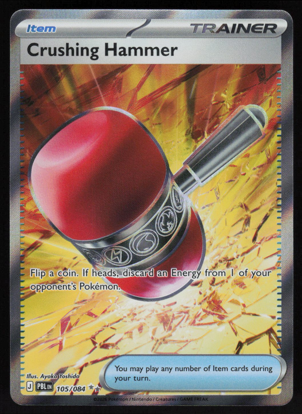 Crushing Hammer Ultra Rare ME05: Pitch Black 105/084