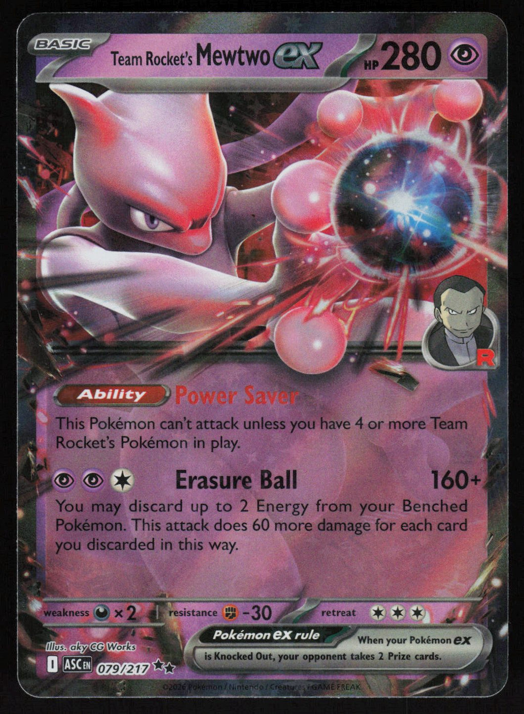 Team Rocket's Mewtwo ex - 079/217