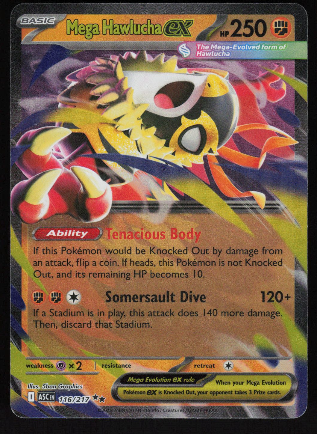 Mega Hawlucha ex - 116/217