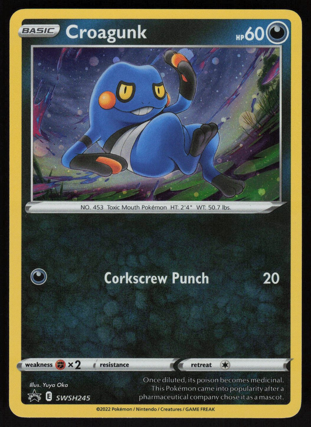 Croagunk - SWSH245 (Cosmos Holo) Promo SWSH: Sword & Shield Promo Cards SWSH245