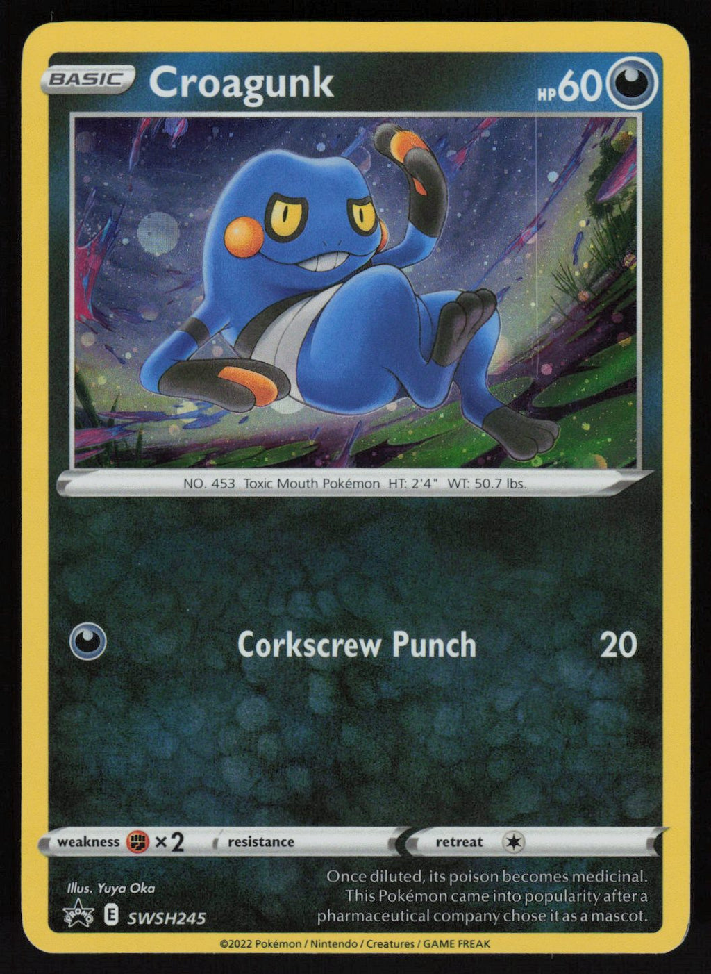 Croagunk - SWSH245 (Cosmos Holo) Promo SWSH: Sword & Shield Promo Cards SWSH245