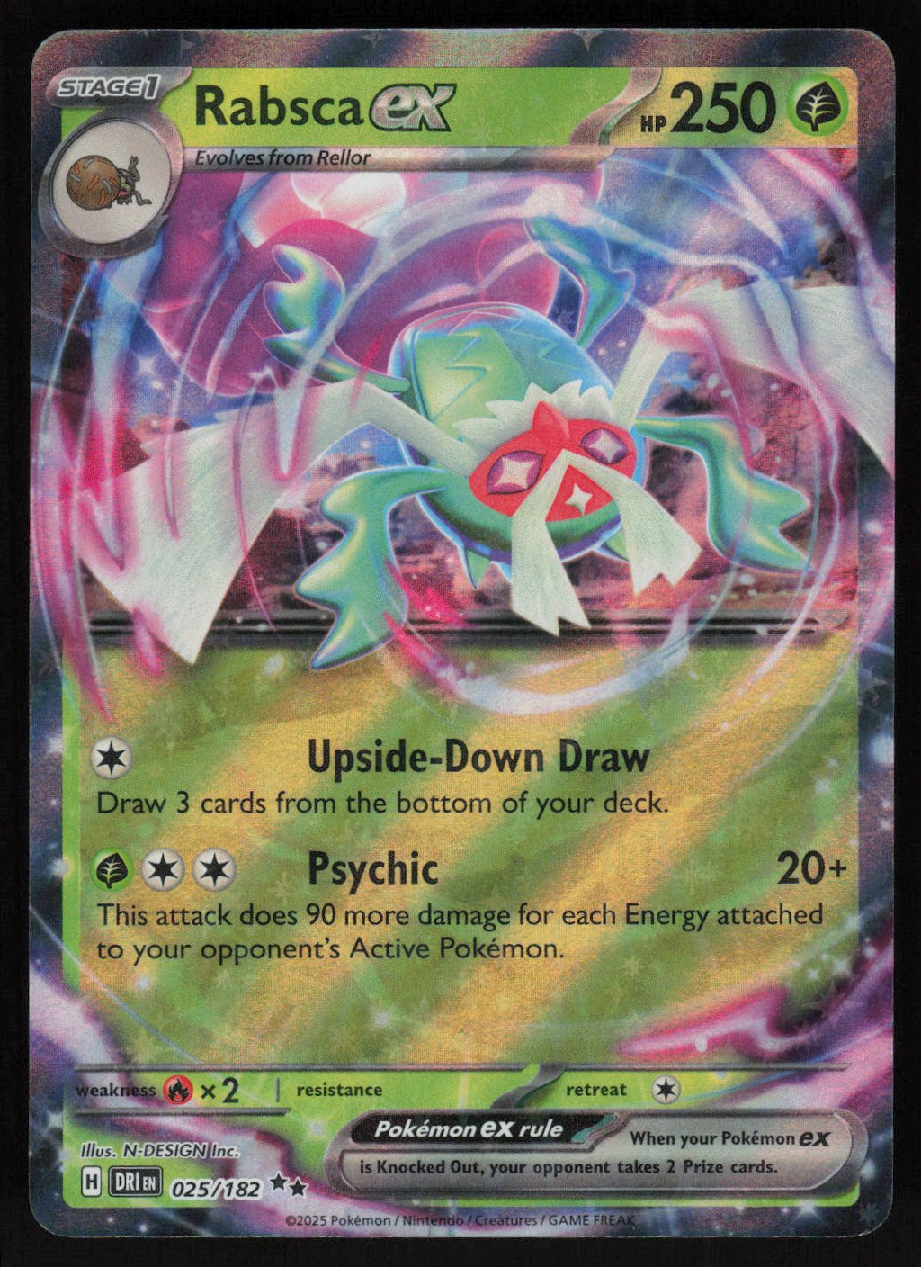 Rabsca ex Double Rare SV10: Destined Rivals 025/182