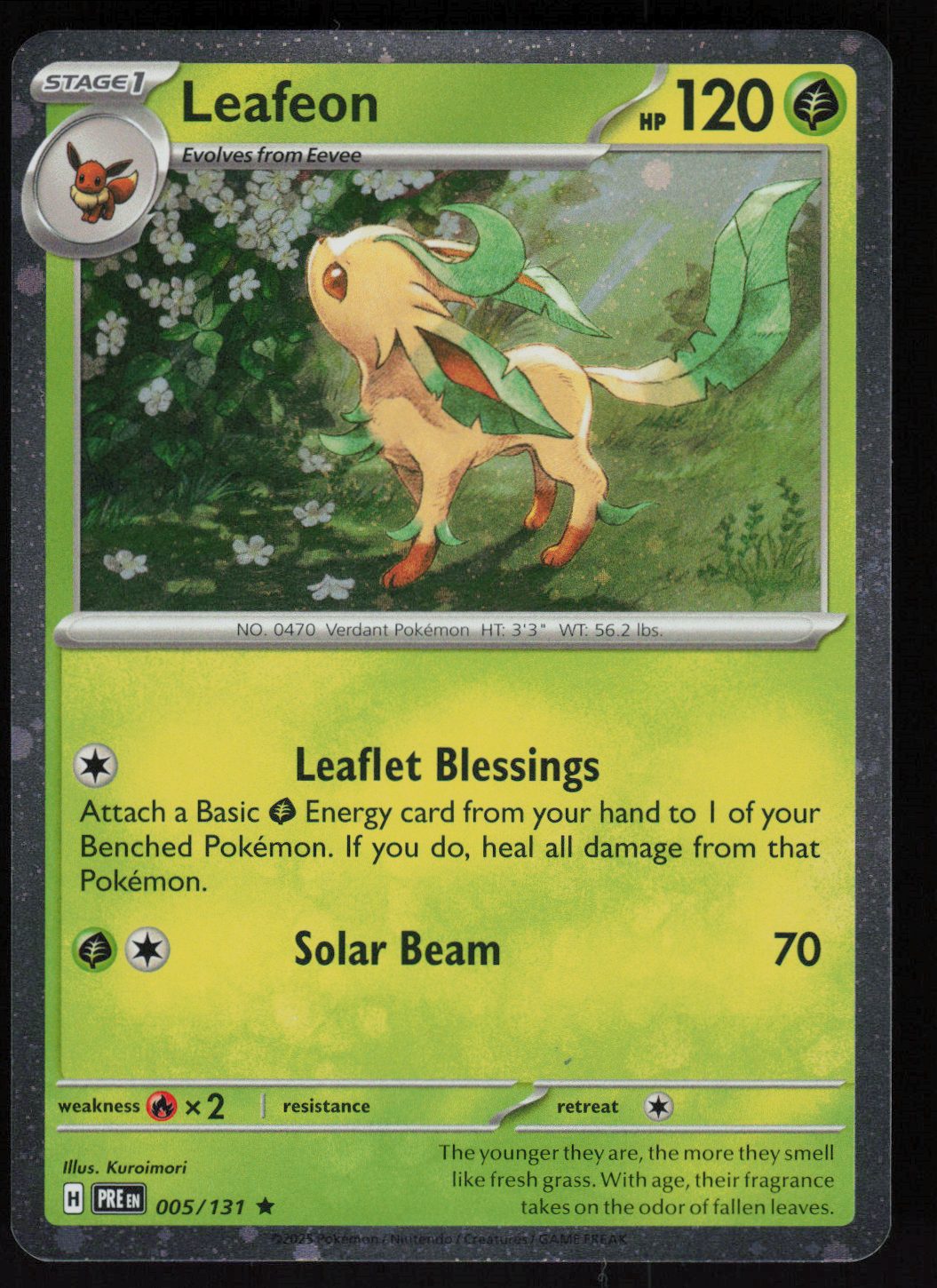 Leafeon - 005/131 (Cosmos Holo)