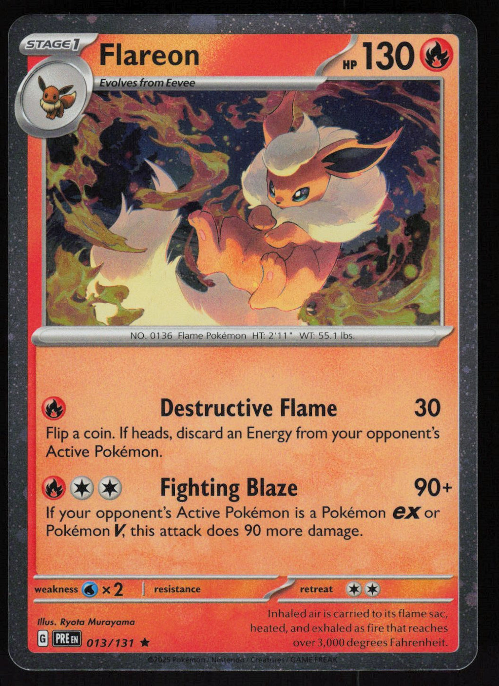 Flareon - 013/131 (Cosmos Holo)
