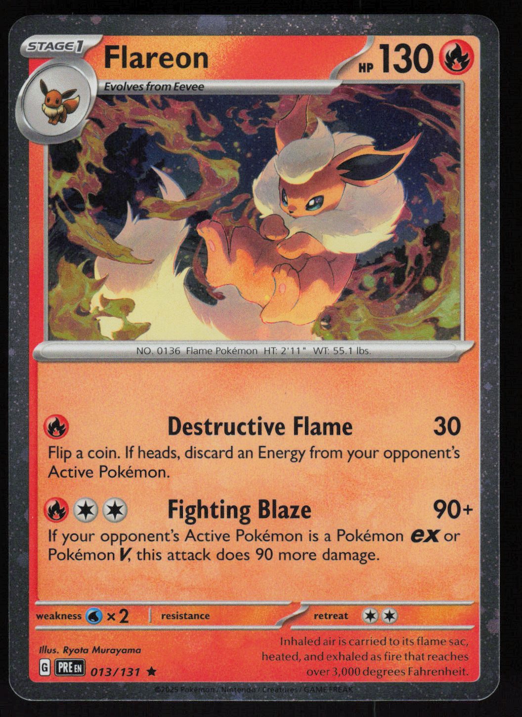 Flareon - 013/131 (Cosmos Holo)