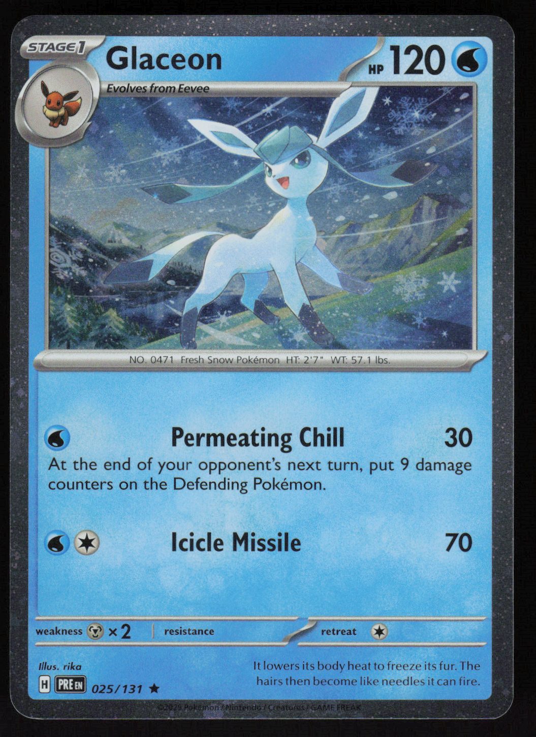Glaceon - 025/131 (Cosmos Holo)