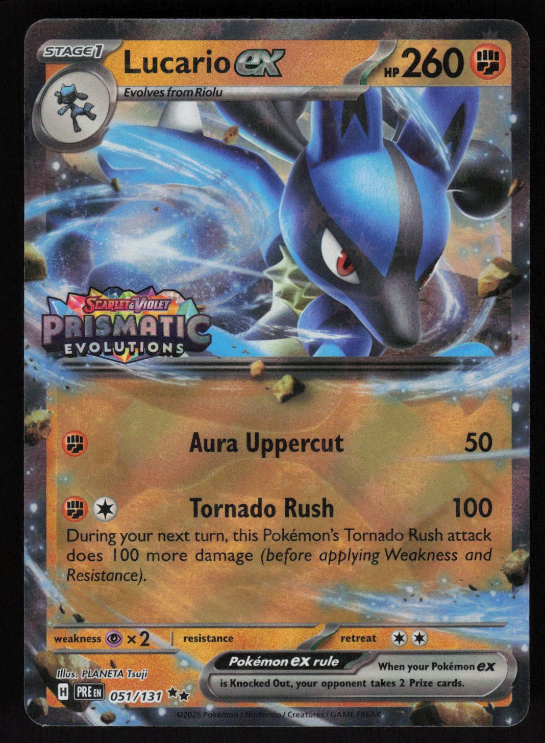 Lucario ex (Prismatic Evolutions Stamp) Double Rare Miscellaneous Cards & Products 051/131