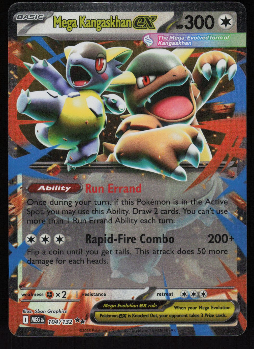 Mega Kangaskhan ex - 104/132 Double Rare ME01: Mega Evolution 104/132