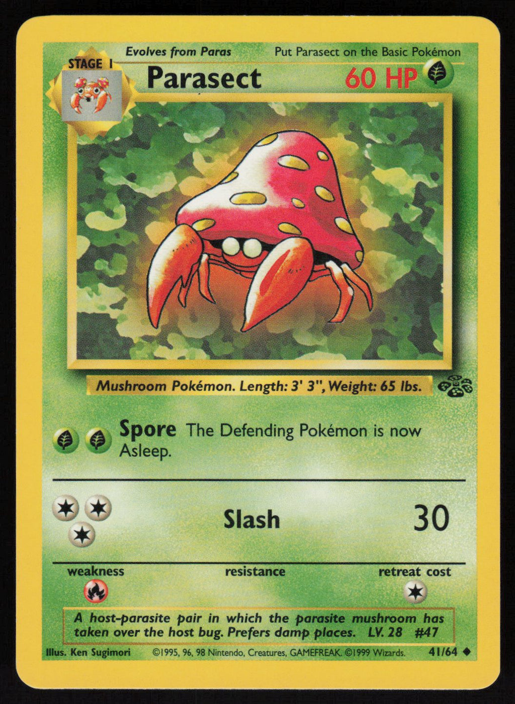 Parasect Uncommon Jungle 41/64