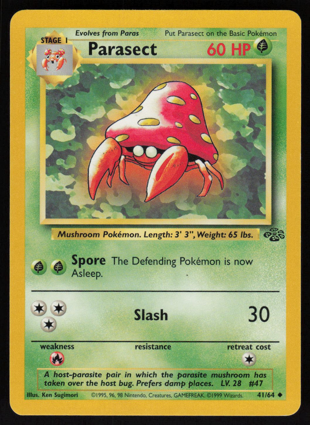 Parasect Uncommon Jungle 41/64