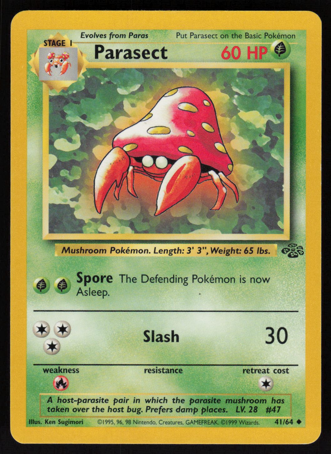 Parasect Uncommon Jungle 41/64