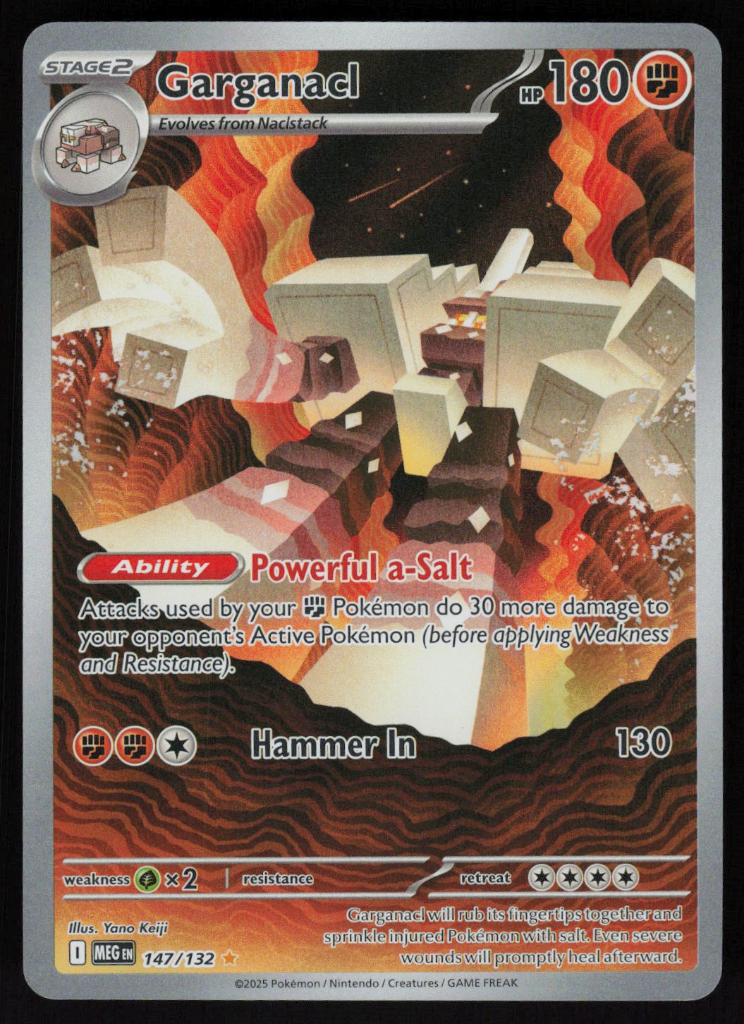Garganacl - 147/132 Illustration Rare ME01: Mega Evolution 147/132