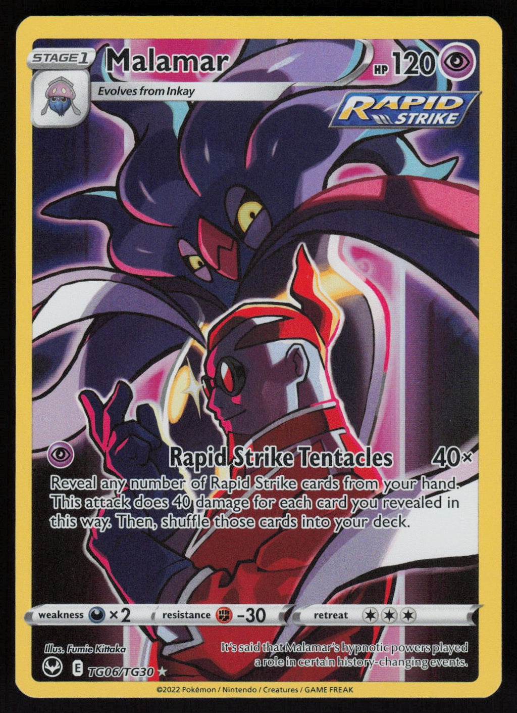 Malamar Ultra Rare SWSH12: Silver Tempest Trainer Gallery TG06/TG30