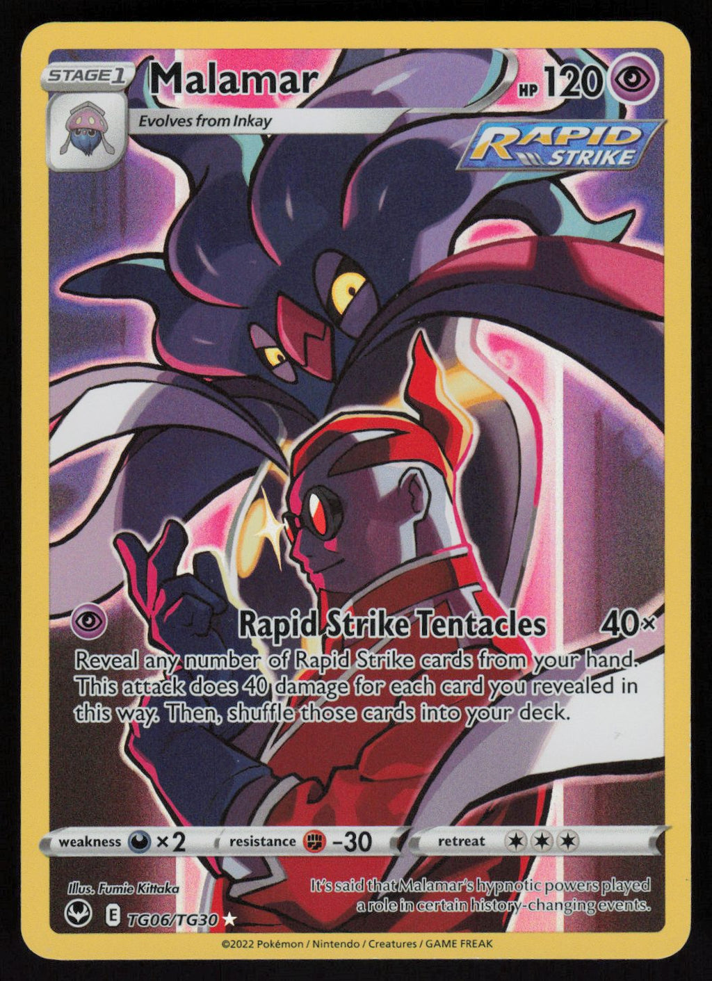 Malamar Ultra Rare SWSH12: Silver Tempest Trainer Gallery TG06/TG30